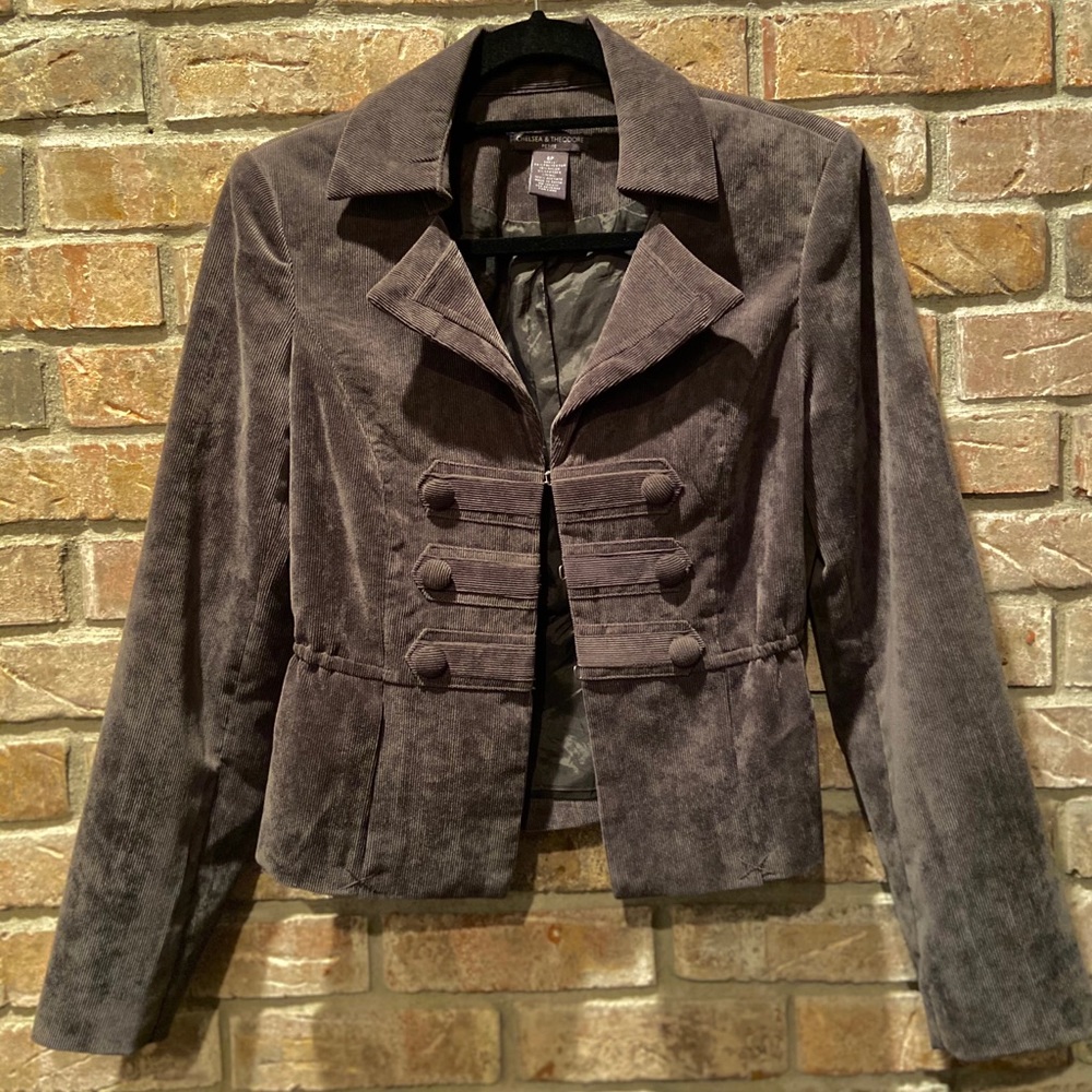 Grey Corduroy Women’s Jacket